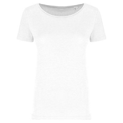 Camiseta mujer corte ajustado White L