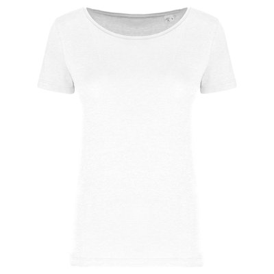 Camiseta mujer corte ajustado White XS