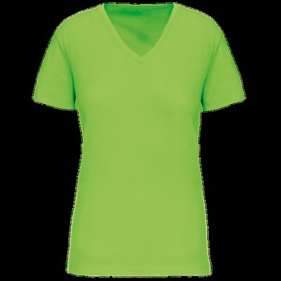 Camiseta de mujer cuello de pico Lime XS