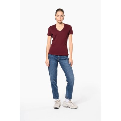 Camiseta de mujer cuello de pico
