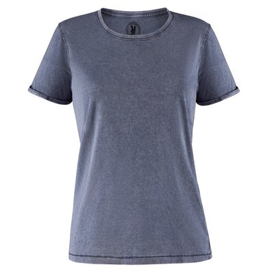 Camiseta Mujer Efecto Jeans AZUL DENIM S