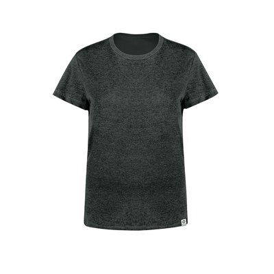 Camiseta Mujer Jaspeada Algodón Reciclado Gri XXL
