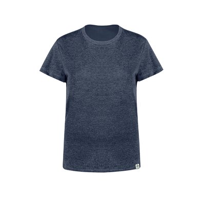 Camiseta Mujer Jaspeada Algodón Reciclado Mar S