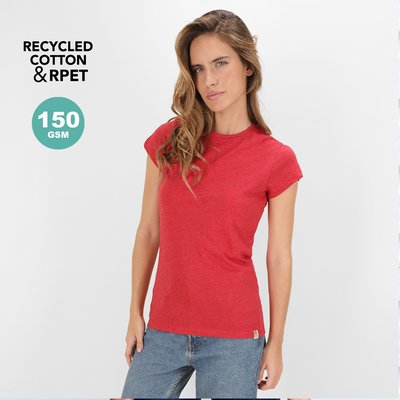 Camiseta Mujer Jaspeada Algodón Reciclado