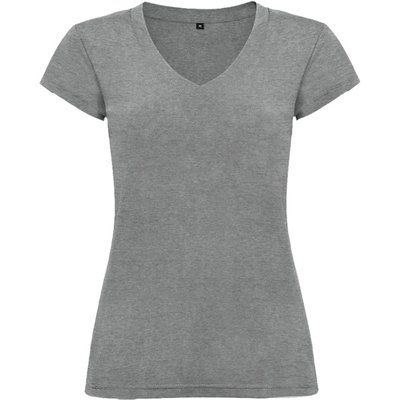 Camiseta de mujer manga corta entallada Gris Vigore 2Xl