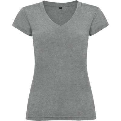 Camiseta de mujer manga corta entallada Gris Vigore M