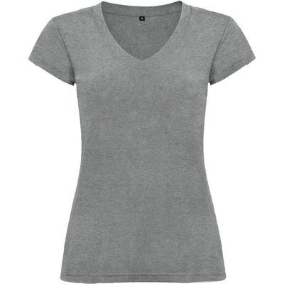 Camiseta de mujer manga corta entallada Gris Vigore S