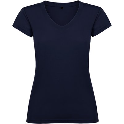 Camiseta de mujer manga corta entallada Marino 3Xl