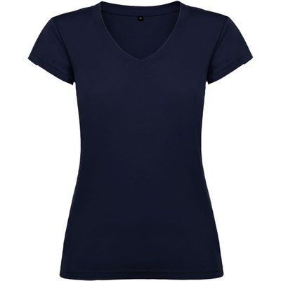 Camiseta de mujer manga corta entallada Marino S