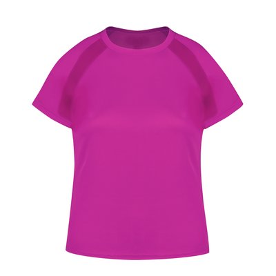 Camiseta Mujer Poliéster Transpirable Fucsi L