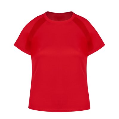 Camiseta Mujer Poliéster Transpirable Roj L