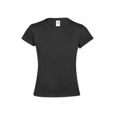 Camiseta Niña 100% Algodón Neg 9-11