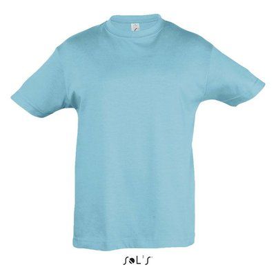 Camiseta Niño 150g Manga Corta Azul Atolón 4 Años