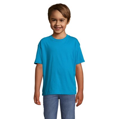 Camiseta Niño 150g Manga Corta Azul M