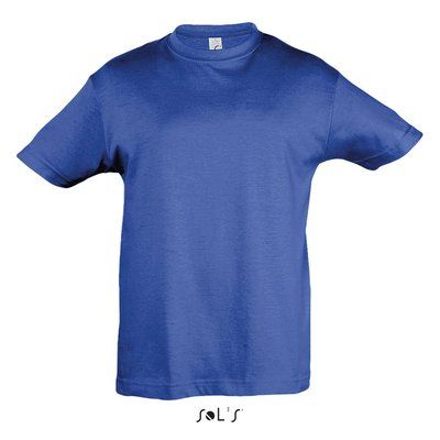 Camiseta Niño 150g Manga Corta Azul Royal 4 Años