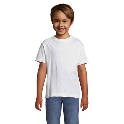 Camiseta Niño 150g Manga Corta Blanco 3Xl