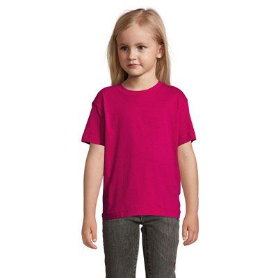 Camiseta Niño 150g Manga Corta Fuchsia M