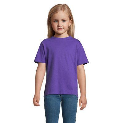 Camiseta Niño 150g Manga Corta Morado Oscuro 10 Años