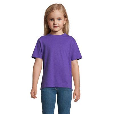 Camiseta Niño 150g Manga Corta Morado Oscuro 4XL