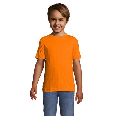 Camiseta Niño 150g Manga Corta Naranja 2 Años