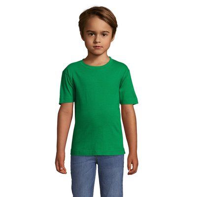 Camiseta Niño 150g Manga Corta Verde 10 Años