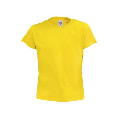 Camiseta Niño Algodón 4 a 12 Amarillo 10-12