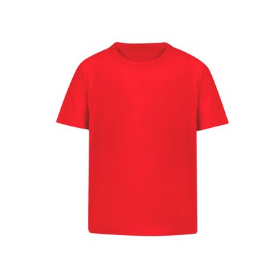 Camiseta Niño Algodón Peinado Roj 10-12