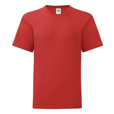Camiseta Niño Algodón Tacto Suave Rojo 14-15