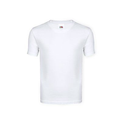 Camiseta Niño Blanca 100% Algodón Bla 7-8