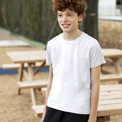 Camiseta Niño Blanca 150g/m2 Algodón