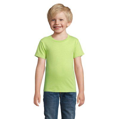Camiseta Niños 175g Algodón Ajustada Apple Green 4 Años