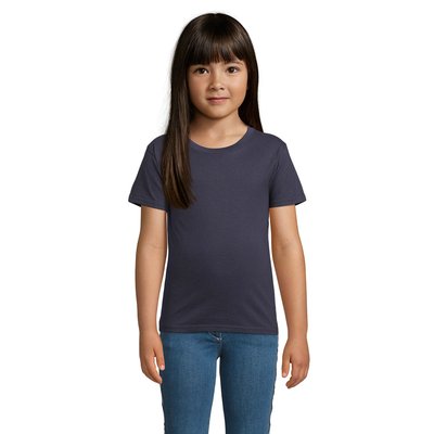 Camiseta Niños 175g Algodón Ajustada Azul Marino 3XL
