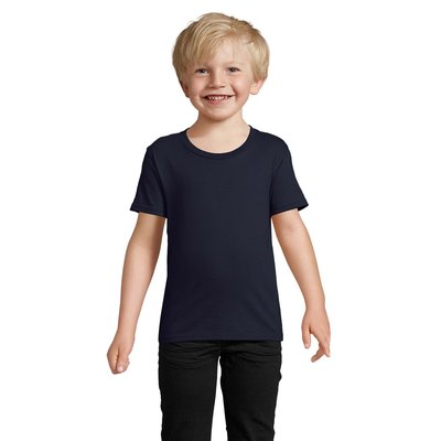 Camiseta Niños Ajustada 150g Algodón Azul Marino XXL