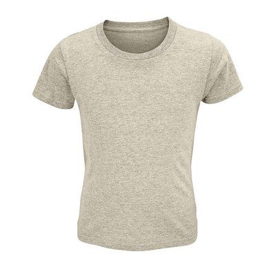 Camiseta Niños Ajustada 150g Algodón Heather Beige Xxl