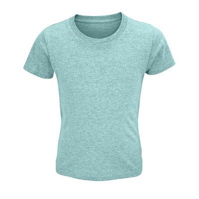 Camiseta Niños Ajustada 150g Algodón Heather Light Green 6 Años