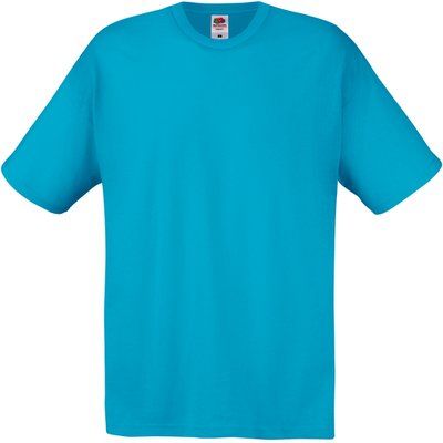 Camiseta niños algodón cuello redondo Azur Blue 3/4 ans