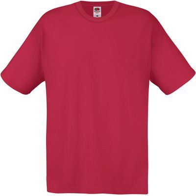Camiseta niños algodón cuello redondo Brick Red 7/8 ans