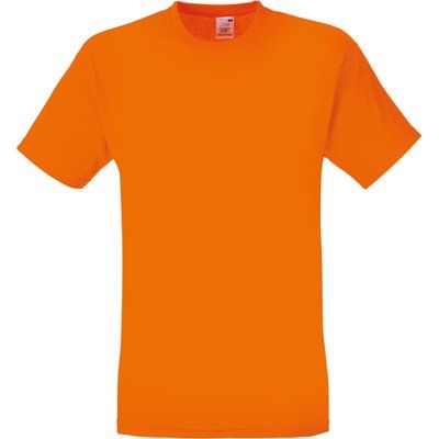Camiseta niños algodón cuello redondo Orange 5/6 ans