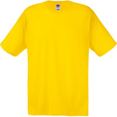 Camiseta niños algodón cuello redondo Yellow 3/4 Ans