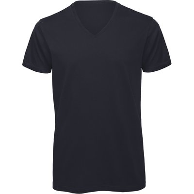 Camiseta Orgánica Cuello de Pico Hombre Navy 3Xl