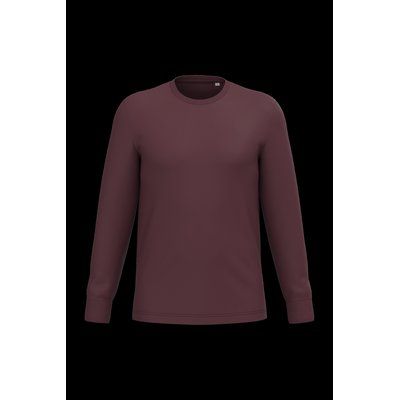 Camiseta orgánica manga larga unisex Dark Cherry Xl