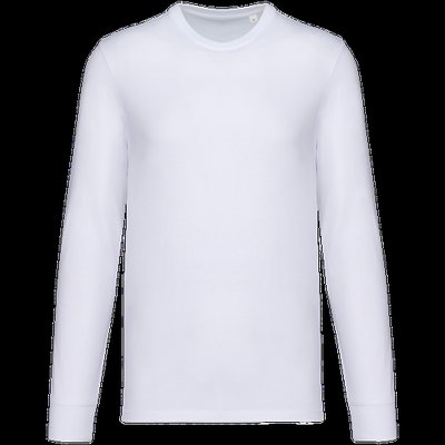 Camiseta orgánica manga larga unisex White L