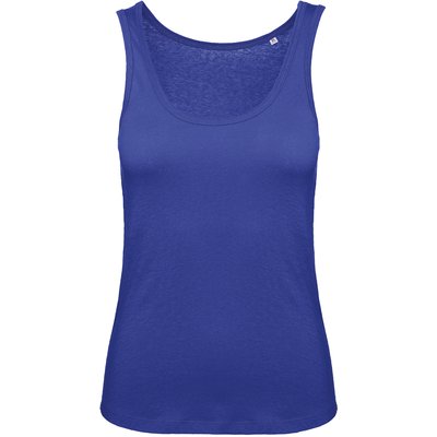 Camiseta orgánica sin mangas mujer Cobalt Blue Xl