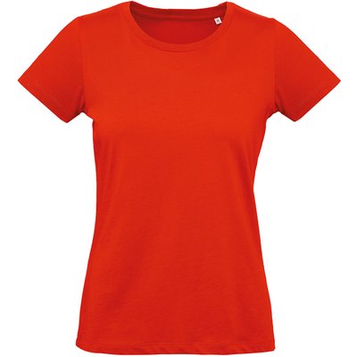 Camiseta orgánica mujer Fire Red Xl