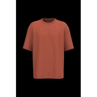 Camiseta oversize algodón orgánico Burnt Brick Xxl