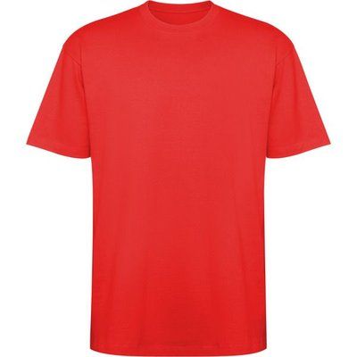 Camiseta oversize de manga corta Rojo 3Xl