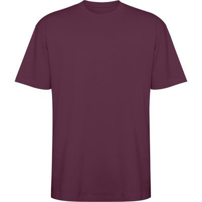Camiseta oversize de manga corta Rojo Ciruela 3Xl