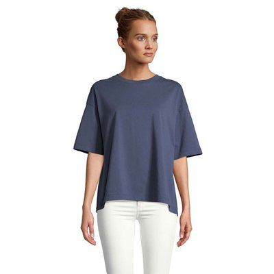 Camiseta oversize de mujer 100% algodón orgánico Denim L
