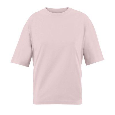 Camiseta oversize de mujer 100% algodón orgánico Medium Pink Xs