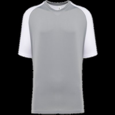 Camiseta pádel bicolor hombre White / Fine Grey L